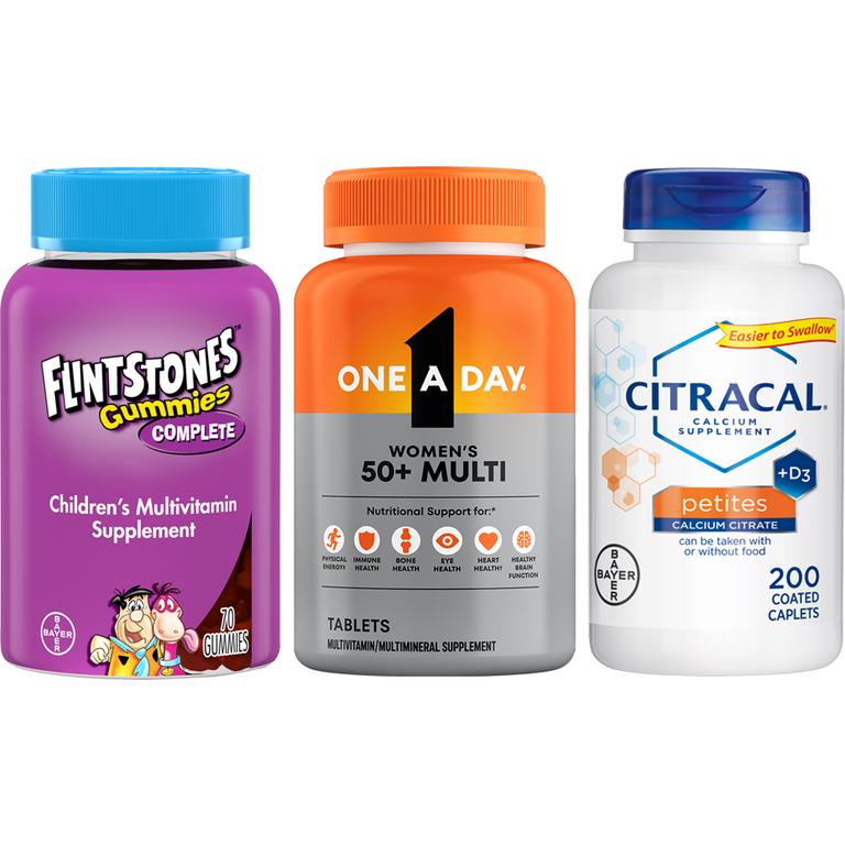 $3 off 2 on any TWO (2) One a Day® multivitamin, Flintstones™ or Citracal® product (select varieties)
