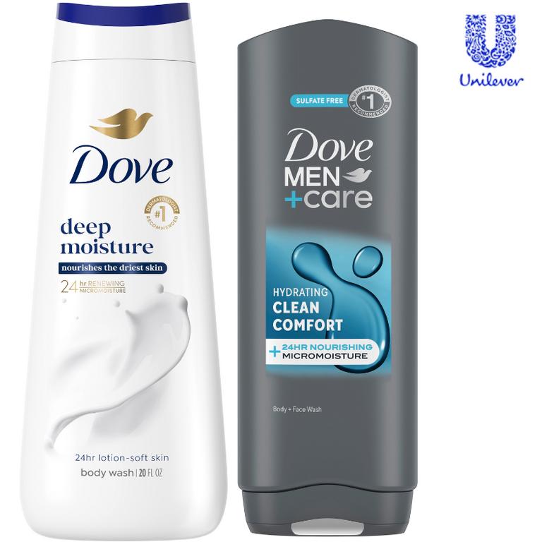 $5 off 2 on TWO (2) Dove/ Dove Men+Care Body Wash or Bar Soap products.