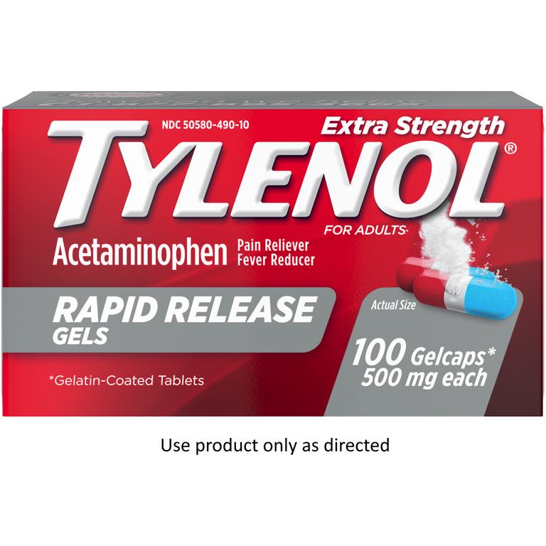 $4 off 1 on any ONE (1) Adult TYLENOL® Extra Strength Rapid Release Gelcap 100ct