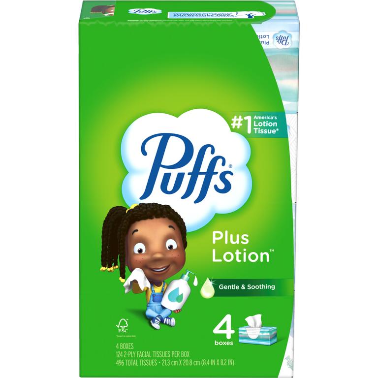 $1 off 1 ONE Puffs Facial Tissue Multi-pack 3 Box Count with 124 tissues per box OR 4 Box Count with 48/56 tissues per box (excludes singles, other box sizes and trial/travel size).