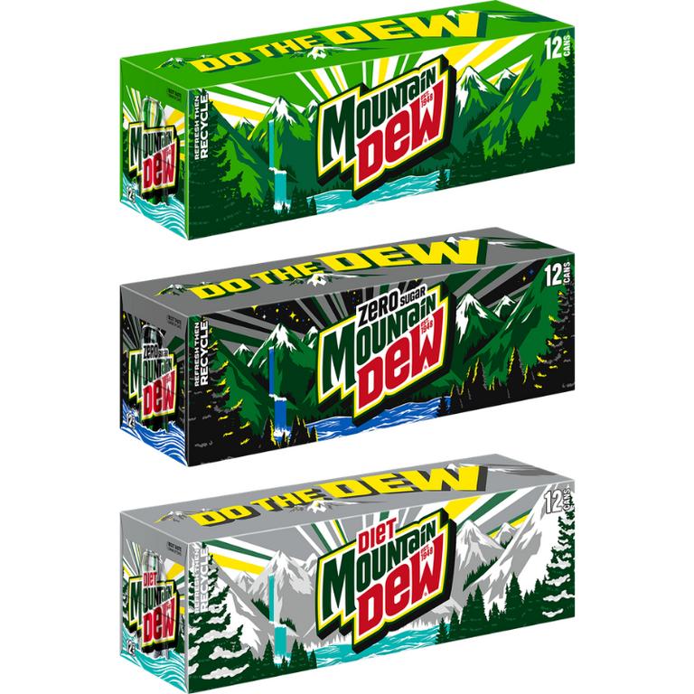 $1 off 2 ANY TWO (2) PARTICIPATING MOUNTAIN DEW® 12 PACKS