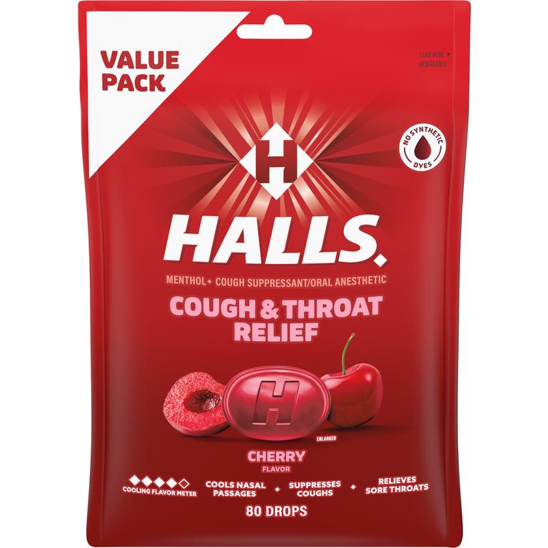 $1.25 off 2 when you buy TWO (2) Halls Cough Drops, 70 or 80 ct. Select Varieties