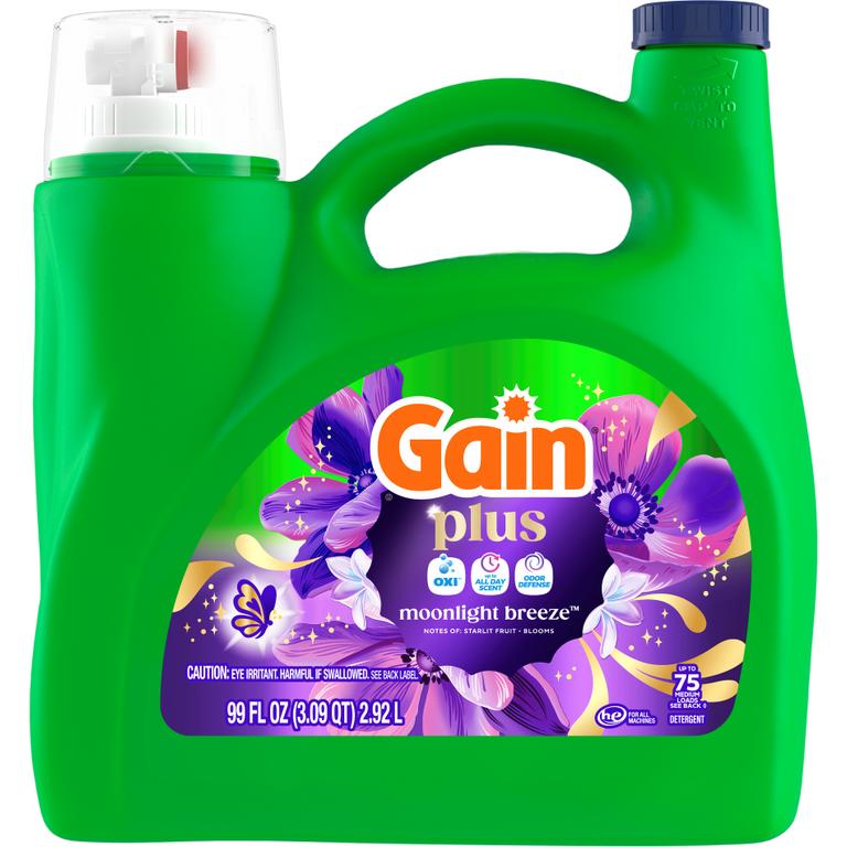 $4 off 1 ONE Gain Plus Liquid Laundry Detergent 99 oz OR Gain Powder Laundry Detergent 82 oz (excludes Gain Rinse, Gain Flings, Gain Liquid Fabric Softeners, Gain Fireworks, Gain Sheets and trial/travel size).