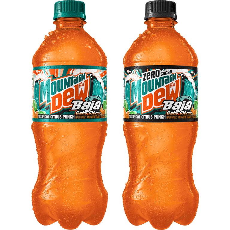 $1 off 1 ANY ONE (1) PARTICIPATING MOUNTAIN DEW® PRODUCT: BAJA CABO CITRUS REGULAR OR CABO CITRUS ZERO SUGAR 20oz